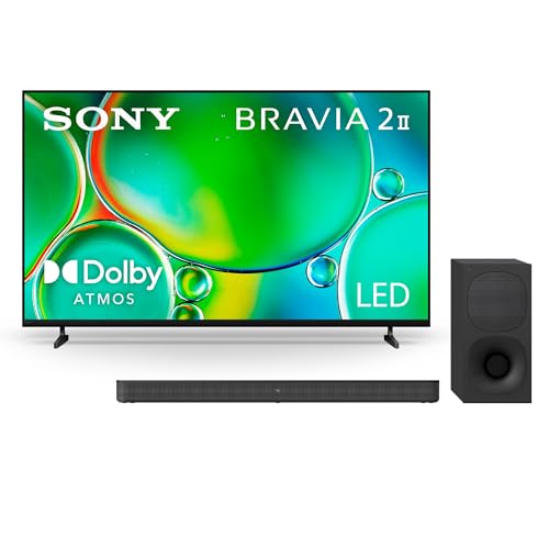 Sony BRAVIA 2 II 55 Inch 4K Ultra HD LED Smart TV with Google TV and Exclusive Features for PlayStation®5 (K-55S20M2), 2025 Model