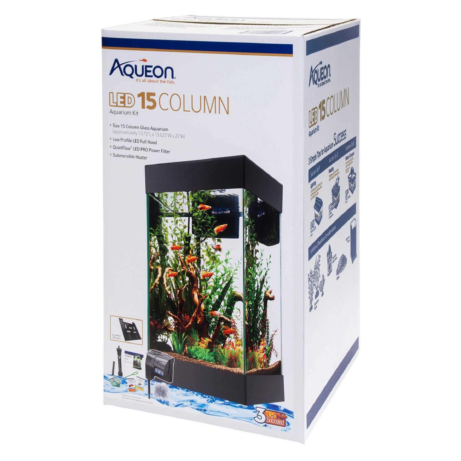 Aqueon 15 Column LED Aquarium Starter Kit - Pet Supplies online store