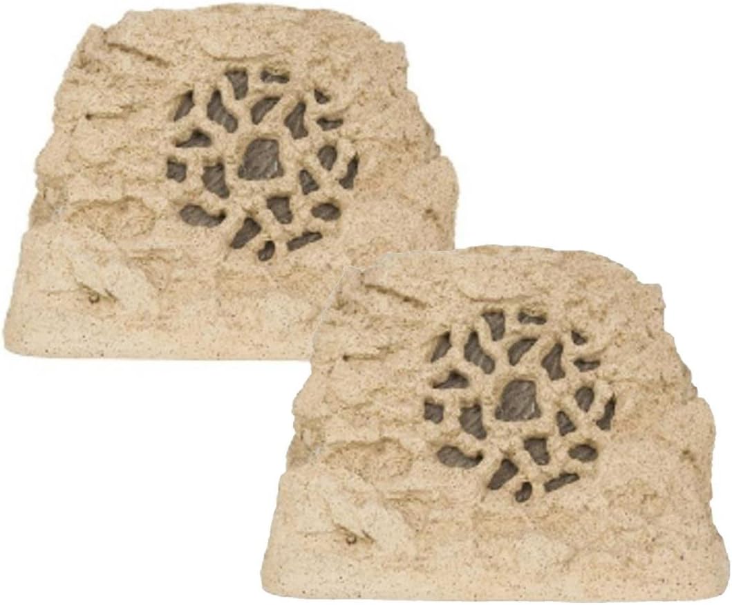 SpeakerCraft Ruckus 8 Series Rock Landscape Speaker - Pair (Sandstone)
