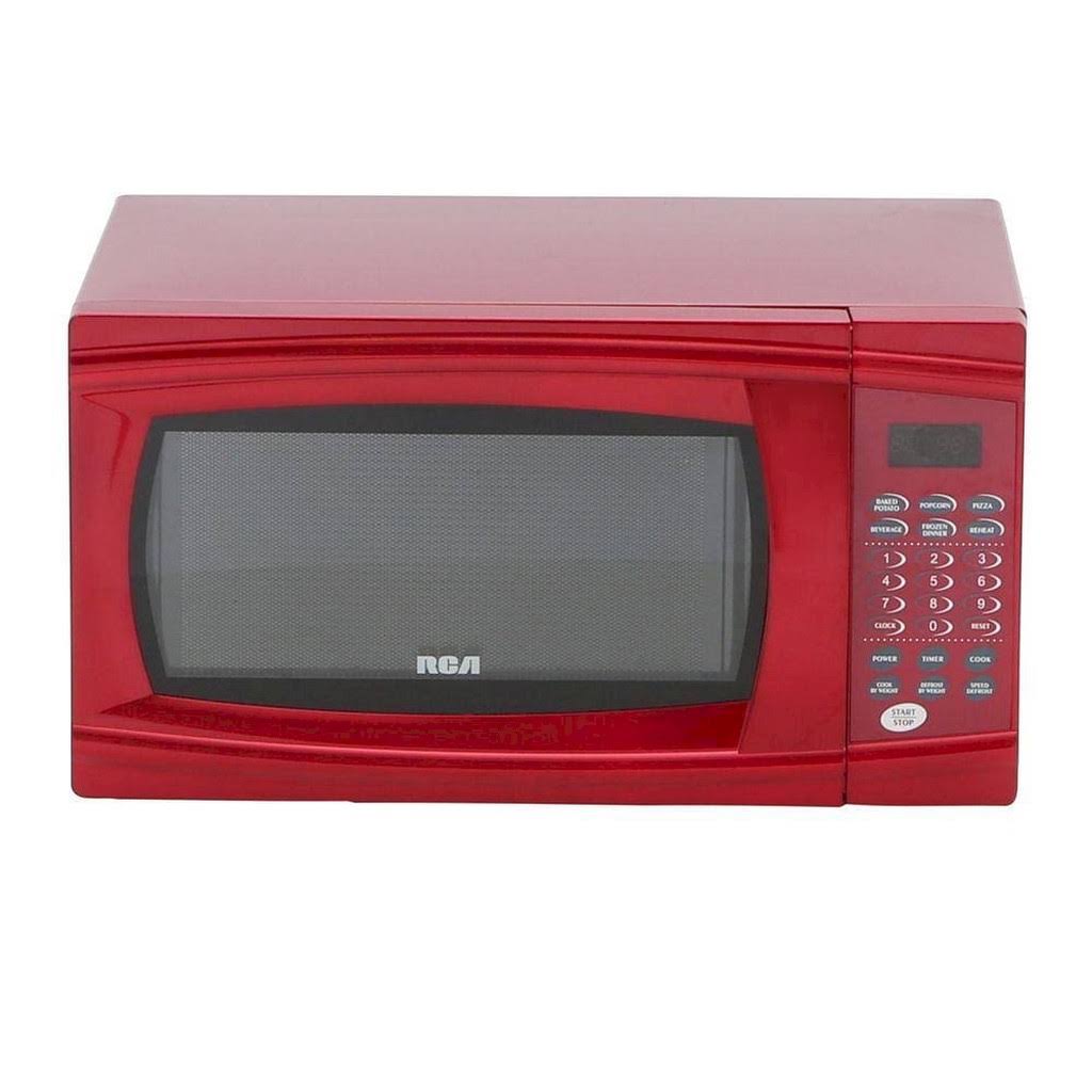 RCA 1.1 Cu. ft. Countertop Microwave in Red