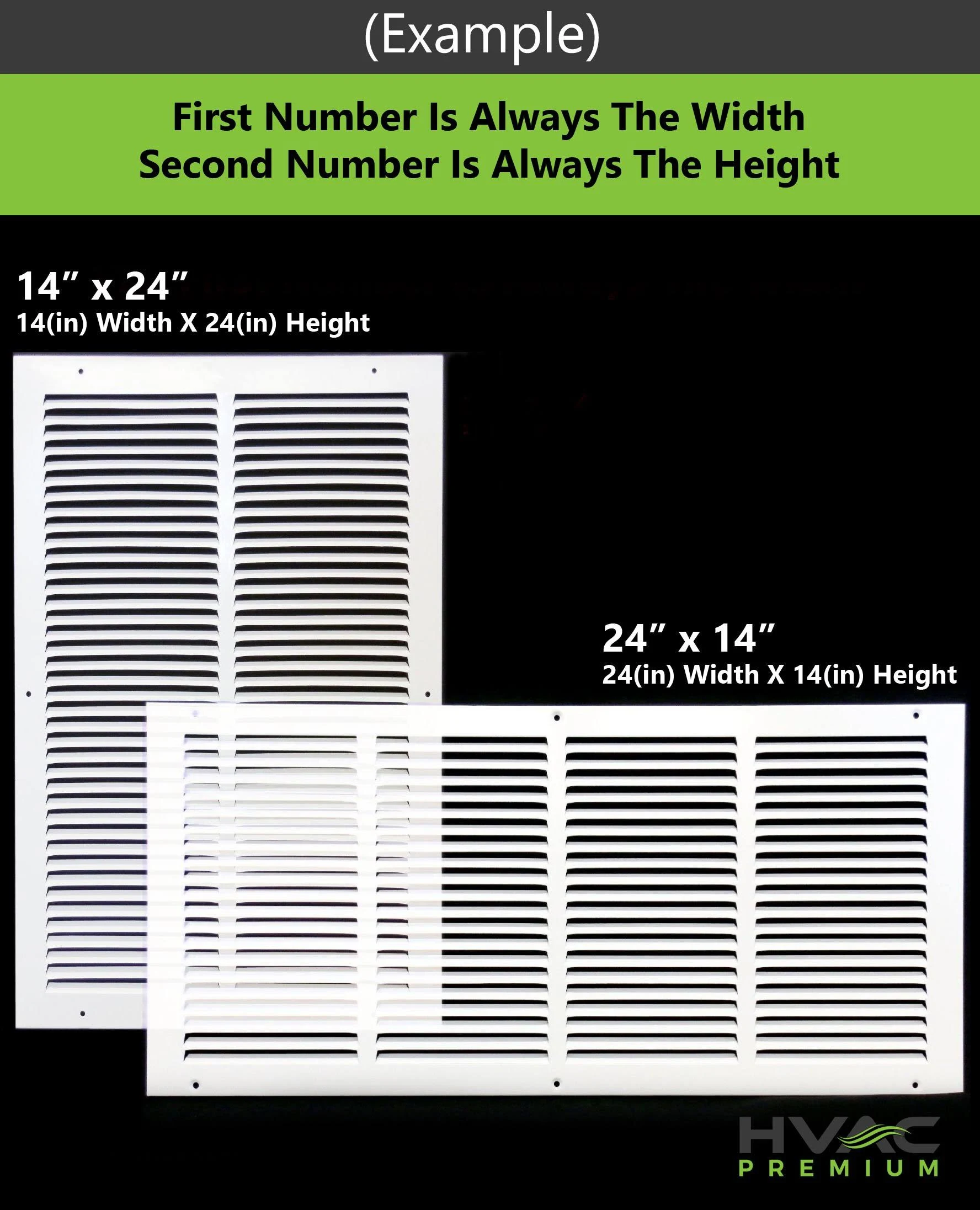 30x22 x 34x22 Return Air Grille - Sidewall and Ceiling - HVAC Vent Duct Cover