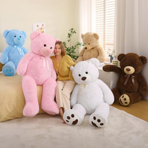 Tezituor Giant Teddy Bear 6ft Stuffed Animals - “I Love You”Red Heart Jumbo Human Size Teddy Bear for Girlfriend,Boyfriend,Wife,Lover-Birthday, Anniversary, Valentines, or Long Distance