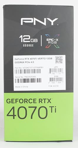 PNY GeForce RTX™ 4070 Ti 12GB Verto Triple Fan Graphics Card DLSS 3