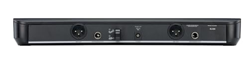 Shure BLX288/SM58 UHF Wireless Microphone System - Perfect for Church, Karaoke, Vocals - 14-Hour Battery Life, 300 ft Range | Includes (2) SM58 Handheld Vocal Mics, Dual Channel Receiver | H11 Band