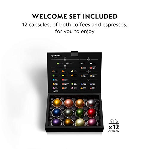 Nespresso Vertuo Coffee and Espresso Machine by De'Longhi, Piano Black