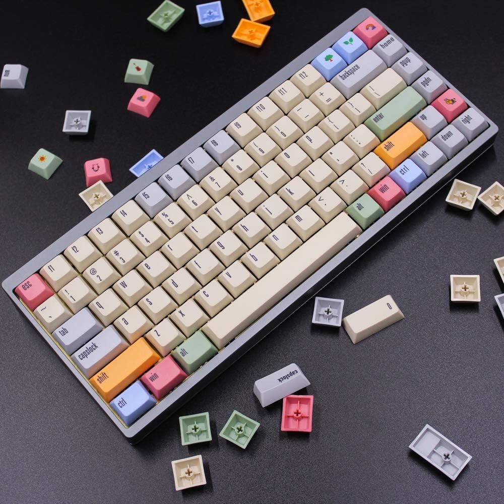 ONECAP XDAS Profile Dye-Sublimation 166 Keys Thick PBT Keycaps Compatible for MX Switch Mechanical Keyboard Keycap