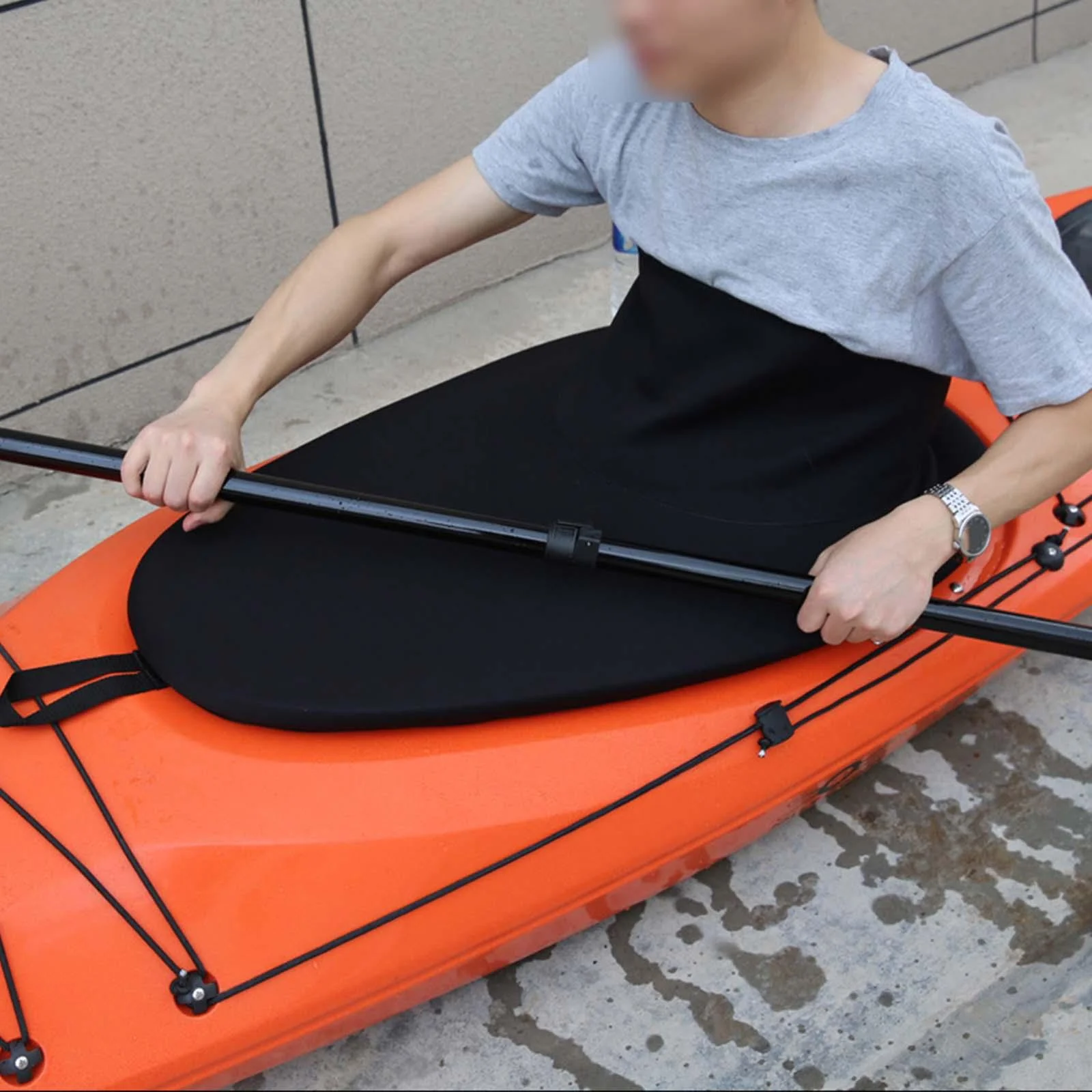 Kayak Skirt, Adjustable Neoprene Kayak Spray Skirts, Kayak Skirt Cover, Universal Waterproof Cover Canoe Spray Skirt, Water Sports Accessories