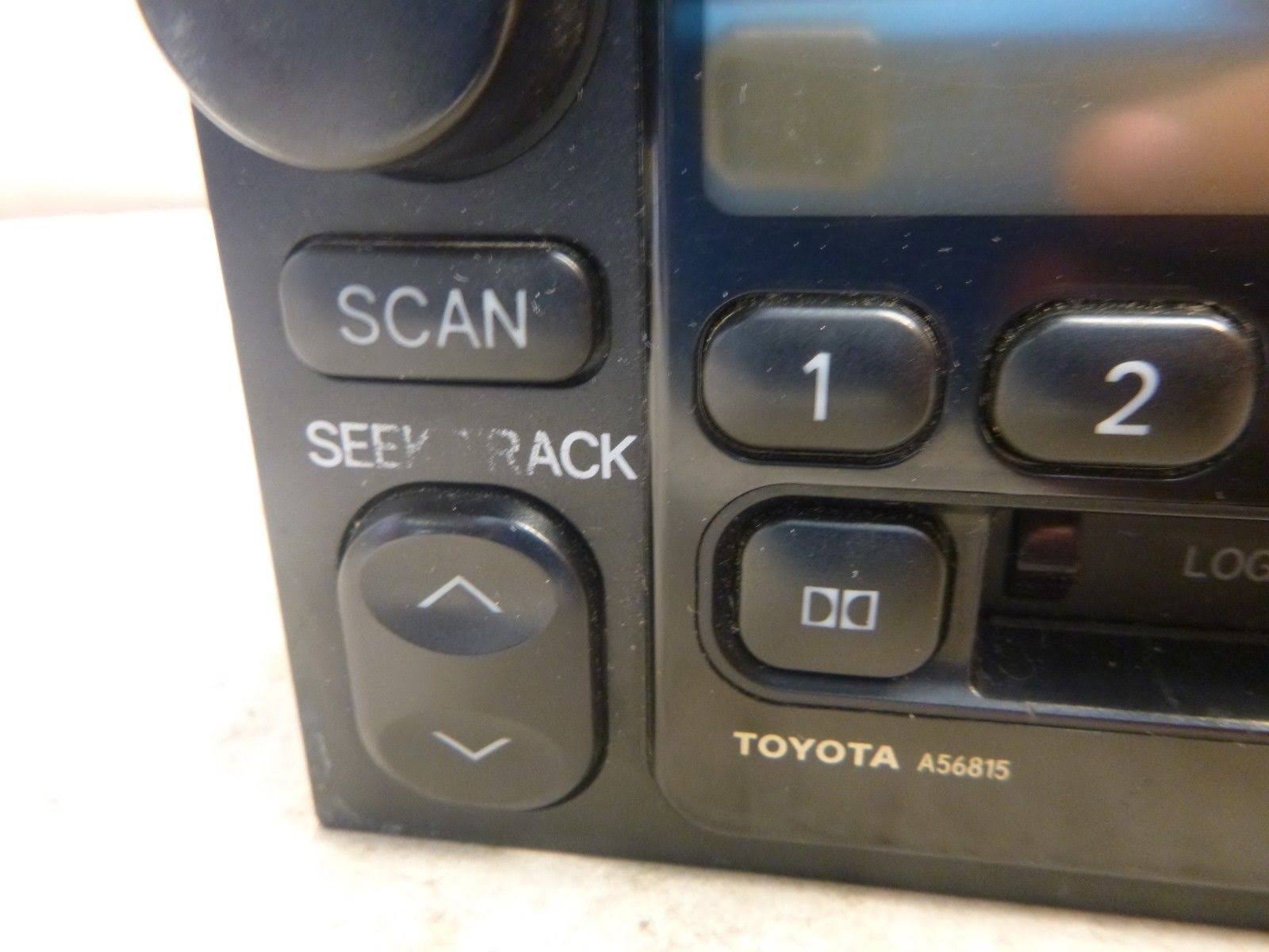 Toyota Factory Radio Single Disc CD Cassette Player 86120-AD040 A56815 Cs117