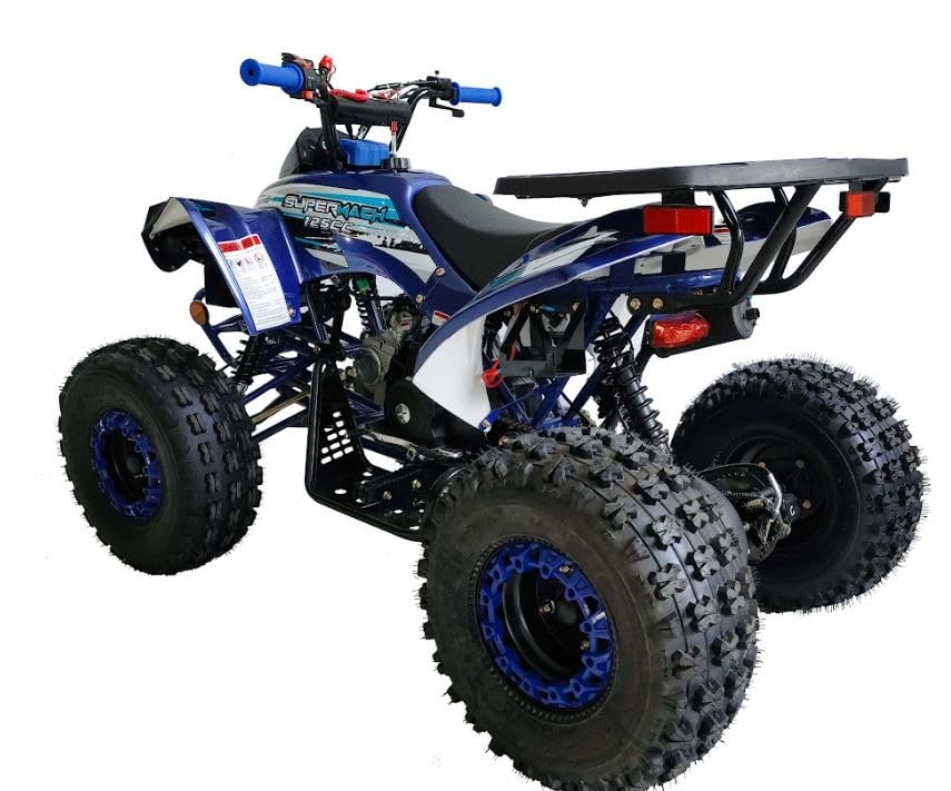 HHH Youth and Adult 125cc ATV Vitacci Outlander Fully Automatic with Reverse Double Headlights Led Gas 4 Wheeler ATVs Quads Big 19/18 inch Tires (Green) - Extra Large