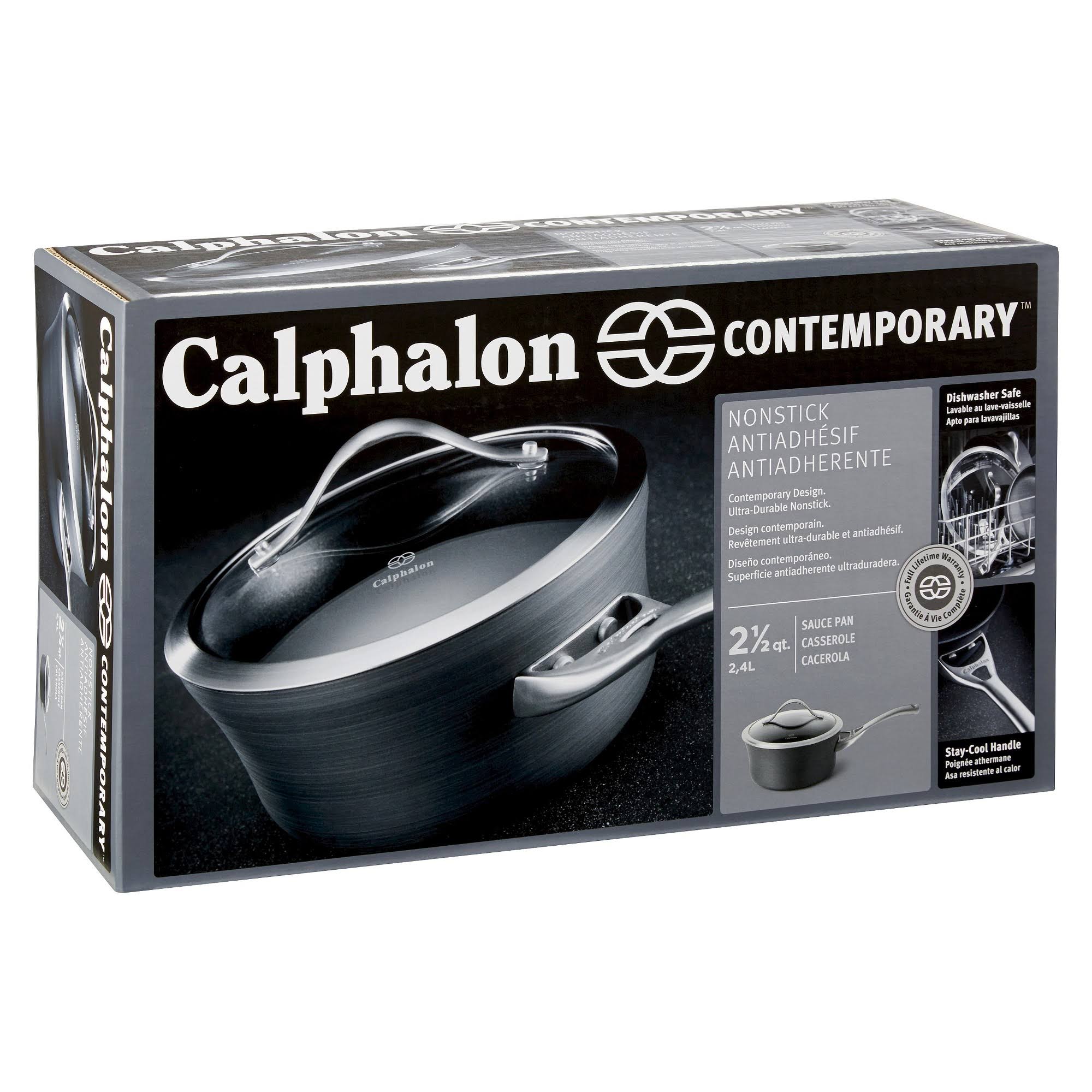 Calphalon Contemporary Nonstick 2.5-Qt. Sauce Pan with Cover