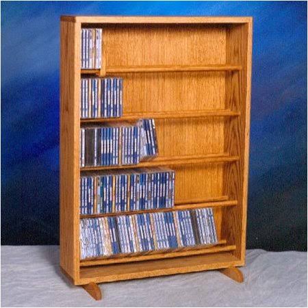 Wood Shed 500 Series 275 CD Dowel Multimedia Storage Rack, Dark