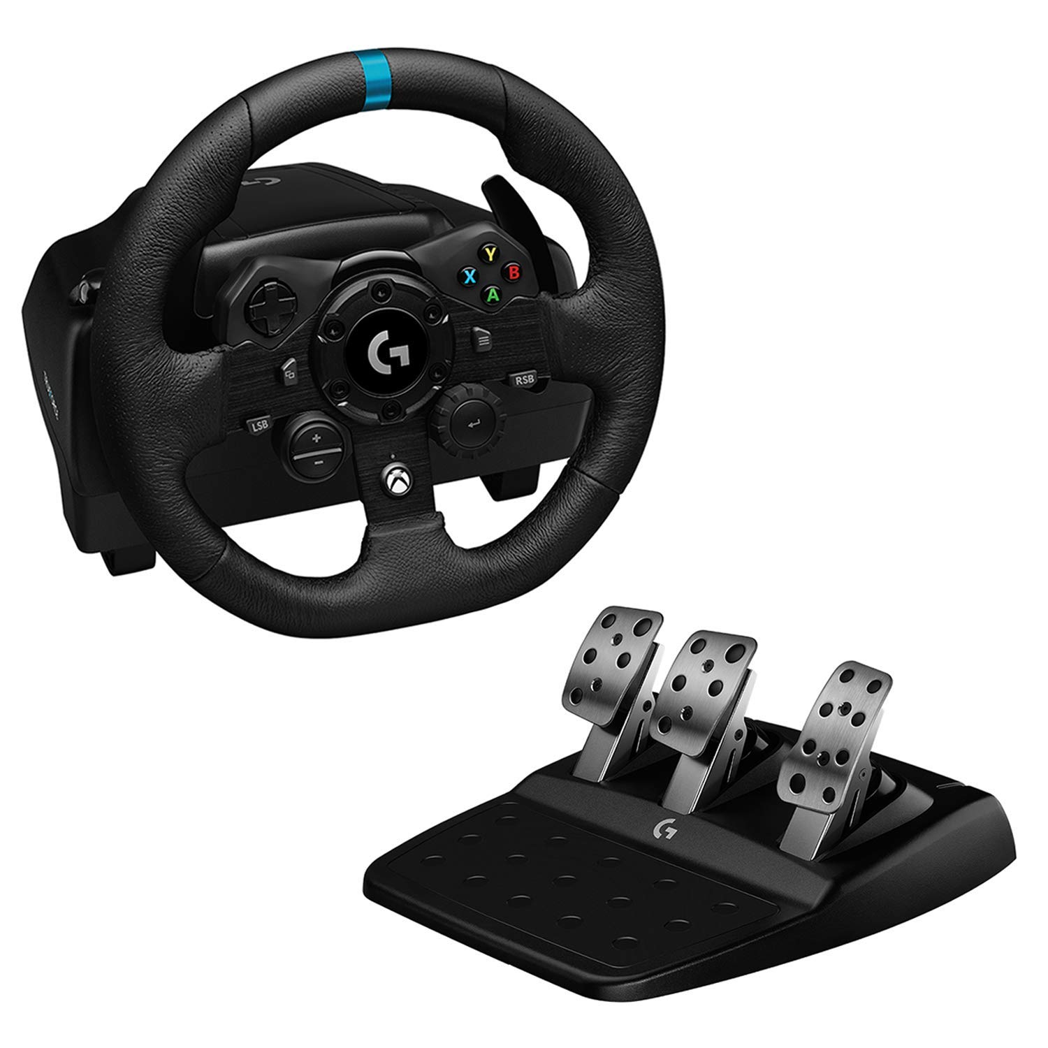 Logitech G923 Wheel and Pedals Trueforce Sim Driving Wheel For PC, Xbox X, Xbox One Shifter