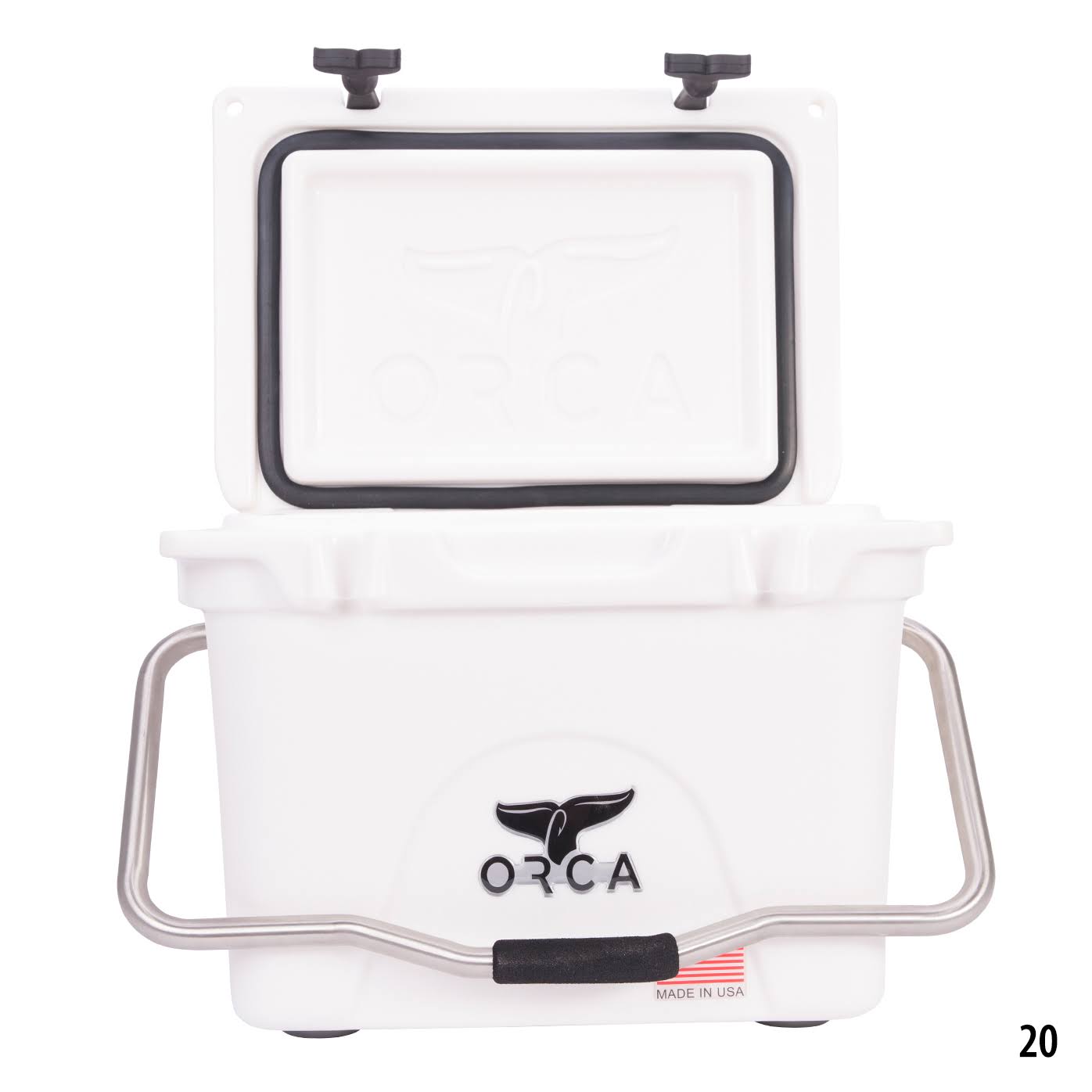 Orca 20-Quart Rotomold Cooler - White