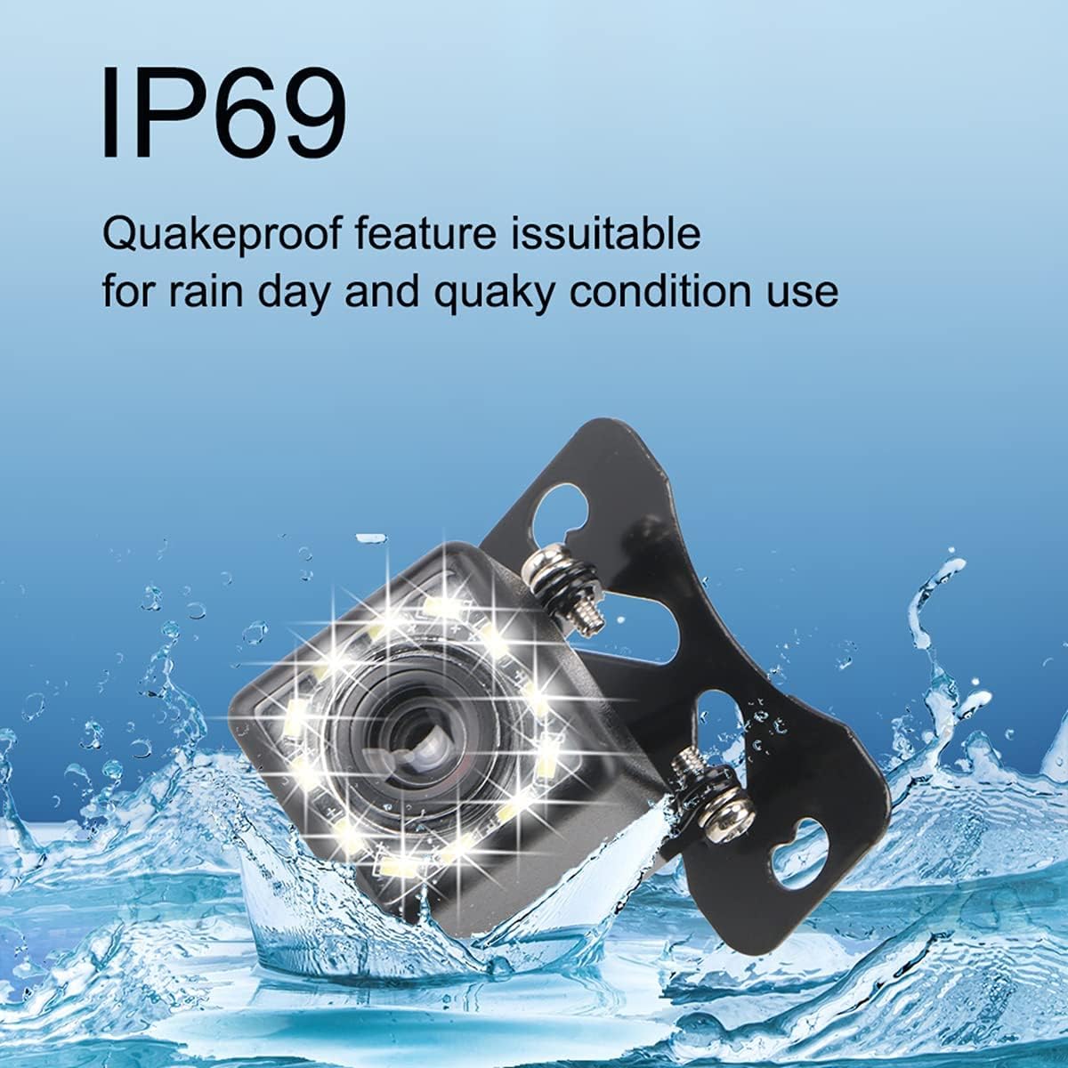 Wireless Backup Camera - 4.3 Inch Car Monitor Rear View Camera : FHD 1080P Waterproof Reversing Camera & Stable Digital Wireless Signal for Cars Van SUV Sedan Car MPV