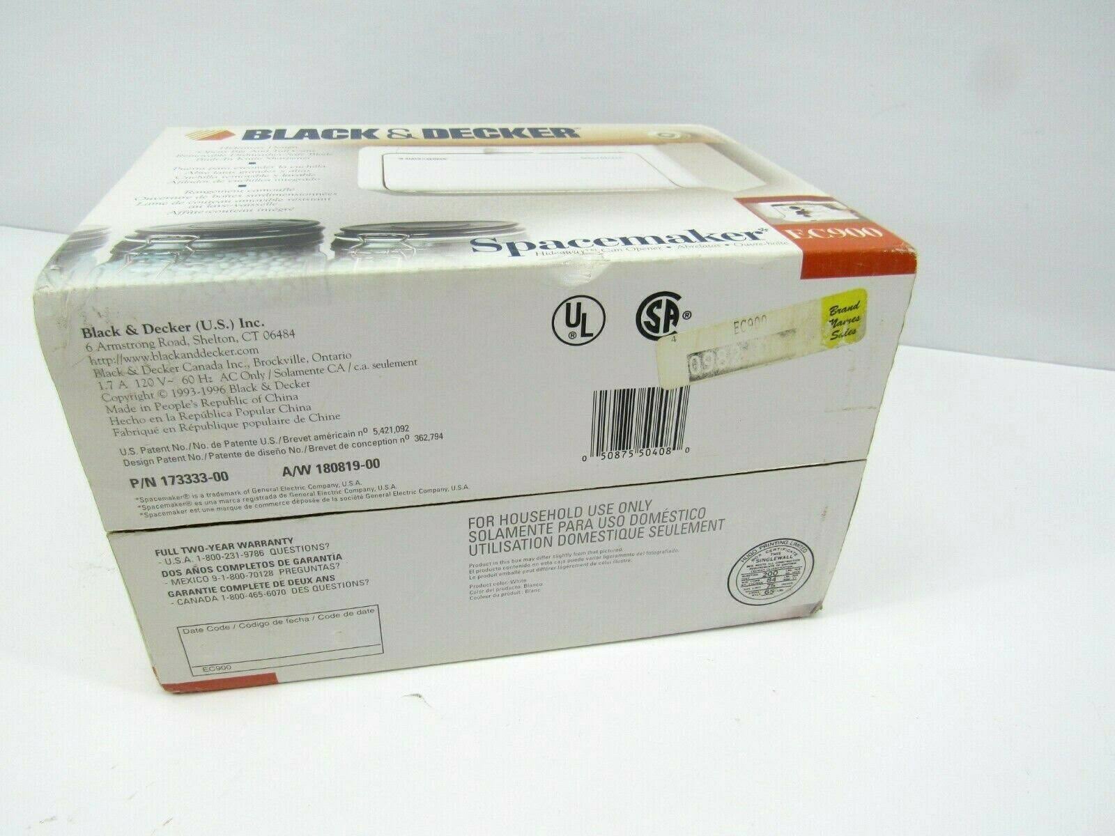Black u0026 Decker EC600 Spacemaker Under-Counter Can Opener