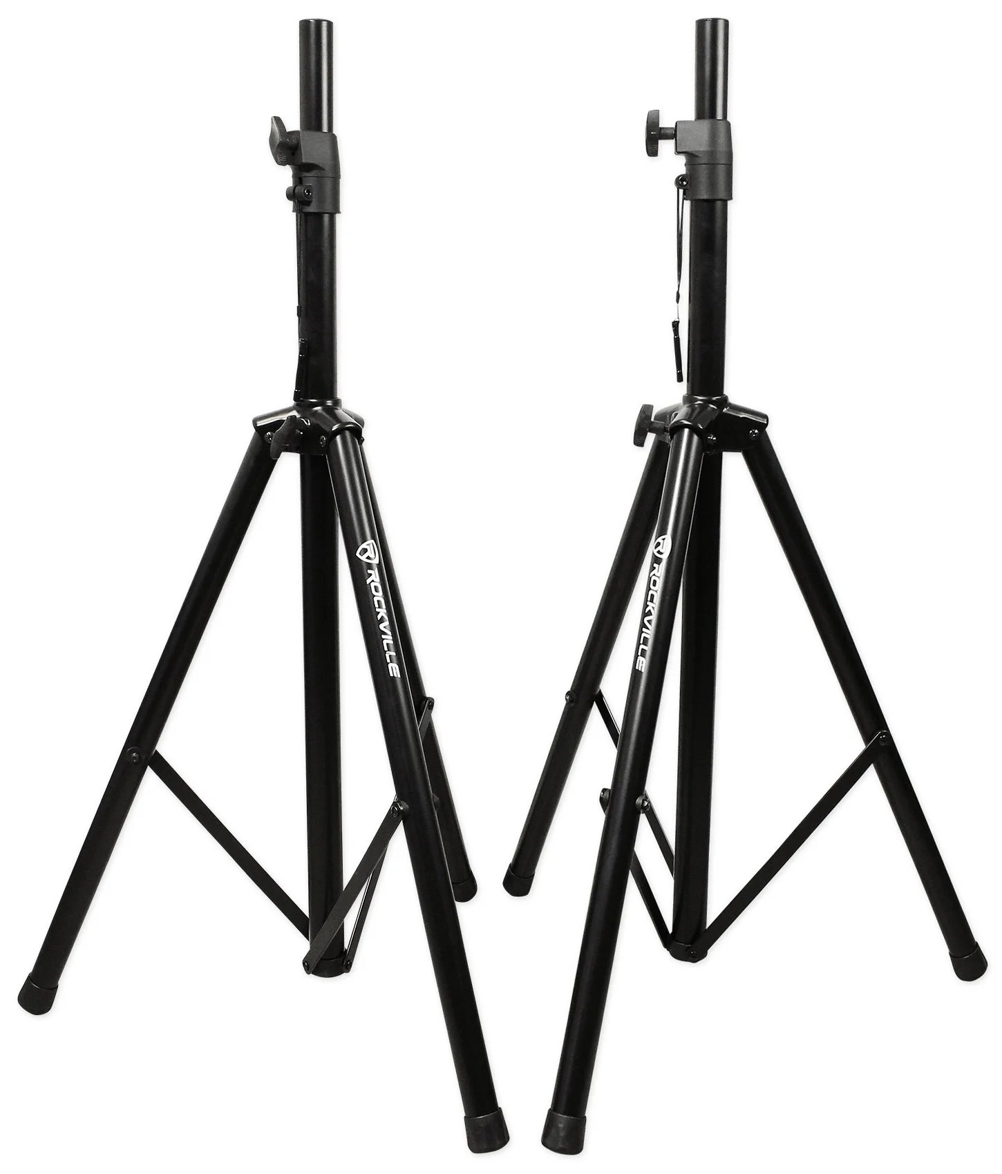 (2) Rockville RPG15 15" 2000w Active PA/DJ Speakers+Mixer+Mic+Stands+Cables+Bag