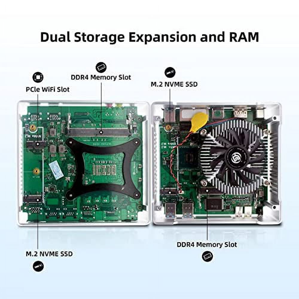 I7 10TH Gen Mini PC Windows 11, Core i7 10750H, 16GB DDR4 RAM 1TB NVME SSD, HD-MI + DP, Dual Monitor, Gigabit Ethernet, USB3.0, Wifi AC, BT, 19V Micro Desktop PC, Auto Power On, Small Compact Case