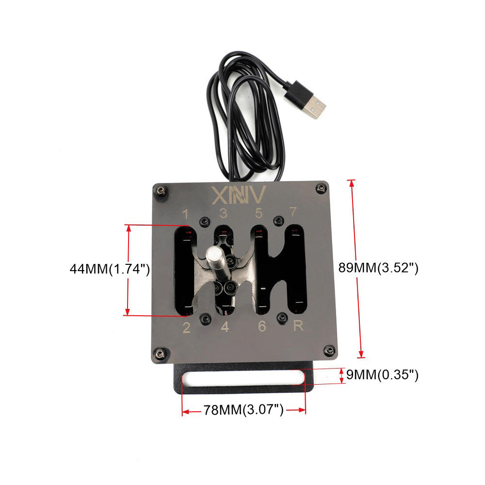 Angfeng PC USB H Gear Shifter For Logitech G27G29 T300 Sim Racing Game