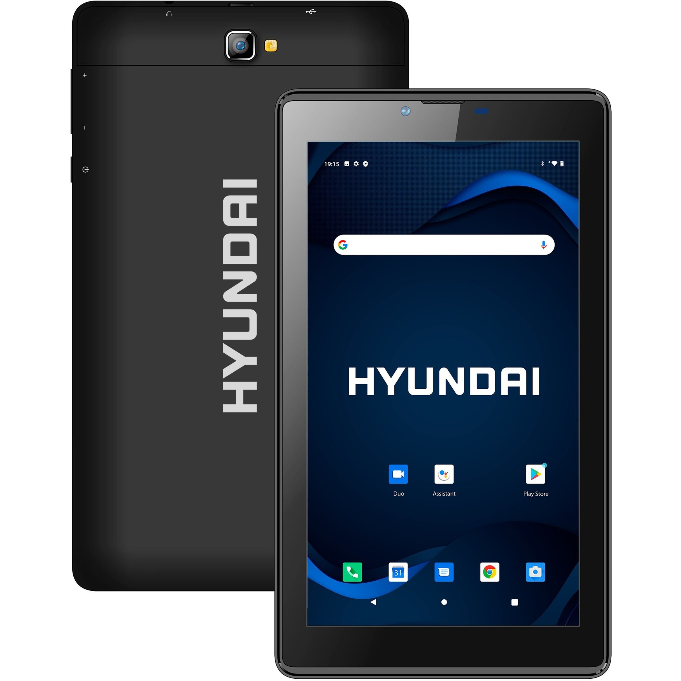 Hyundai HyTab 7GB1, 7" Tablet, 1024x600 IPS, Android 10 Go edition, Quad-Core Processor, 1GB RAM, 16GB Storage, 2MP/2MP, 3G, Black