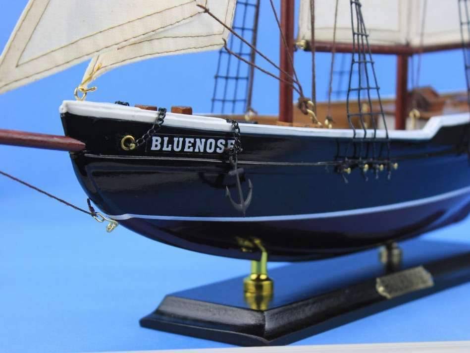 Bluenose 24x22 - Wooden Sailboat Centerpiece - Model Sailing Yacht - Scale Model