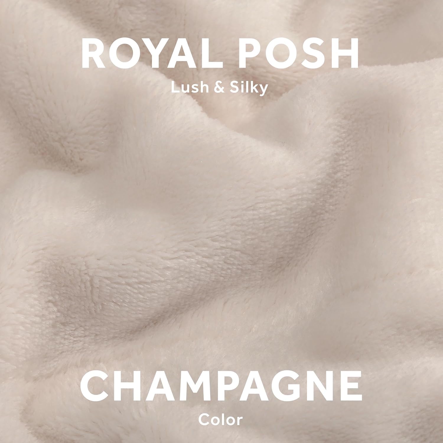 Sunbeam Royal Posh Champagne Heated Blanket - Twin