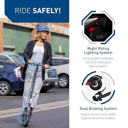 Hiboy S2/S2 Pro/S2 MAX Electric Scooter, 350-500W Motor, 8.5"-10" Solid Tires, 17-40.4 Miles Range, 19 Mph Folding Commuter Electric Scooter for Adults (Optional Seat)