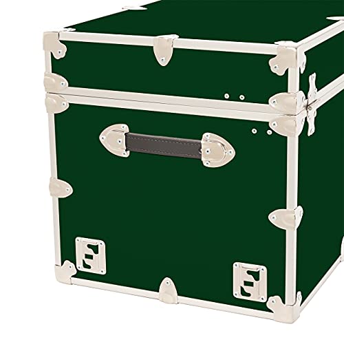 Rhino Trunk & Case XXL Leather Embossed Vinyl Trunk with Removable Wheels, College, Home & Office Storage 36"x18"x18" (Purple)