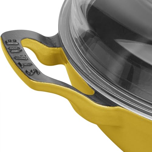 STAUB Braiser with Glass Lid, 3.5-Qt, Cherry