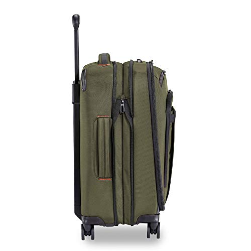 Briggs & Riley Domestic 22" Carry On Expandable Spinner - Luggage for Travel, Suitcases with Wheels, Softside Rolling Bag for Men & Women, Self-Repairing Zipper - ZDX Collection, Hunter