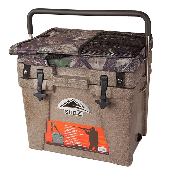 Nash Sub Z Cooler with High Back Seat, Camoflage, 23 quart