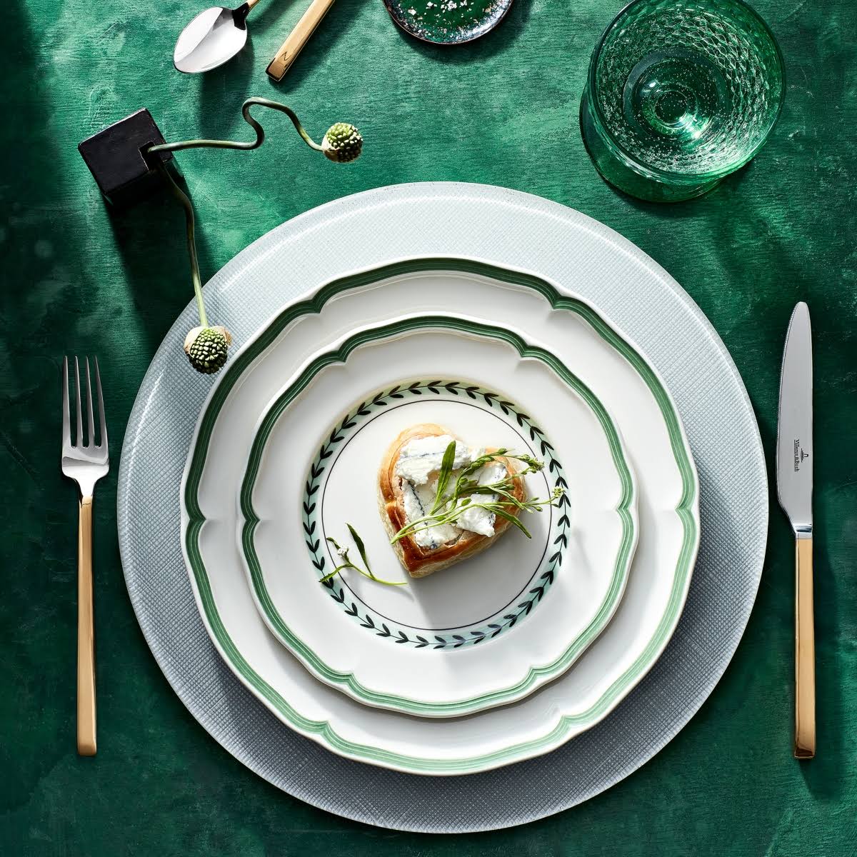 Villeroy u0026 Boch French Garden Green Line Oval Platter