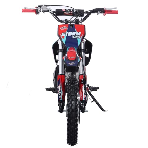 X-PRO Storm 125cc Zongshen Engine Kids Dirt Bike Pit Bike Youth Dirt Pit Bike with 4-Speed Manual Transmission,Big 14"/12" Tires!