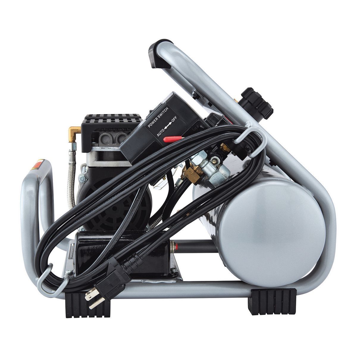 FORTRESS 1 Gallon, 135 PSI Ultra Quiet Oil-Free Hand-Carry Jobsite Air Compressor