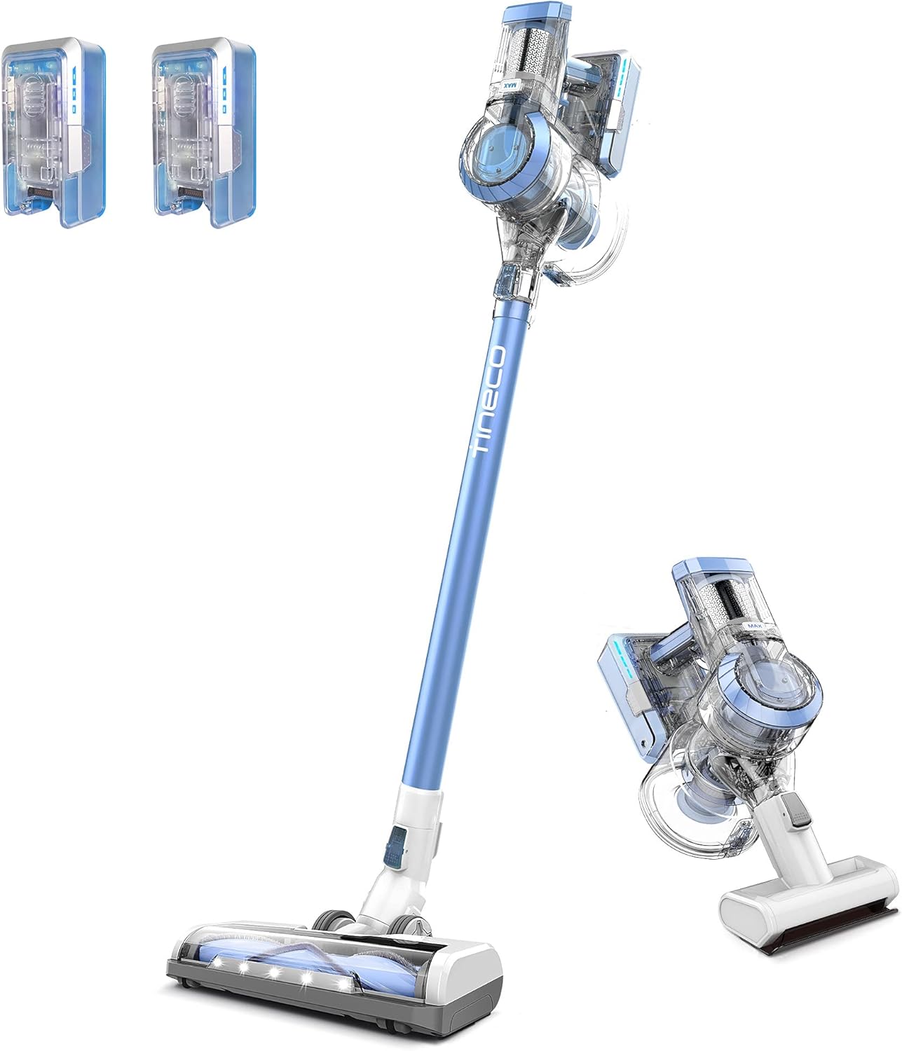 Tineco A11 Tango Cordless Stick Vacuum Cleaner, 120W Strong Suction 2 Powered Cleaner Head for Hard Floor Carpet Car Pet Hair