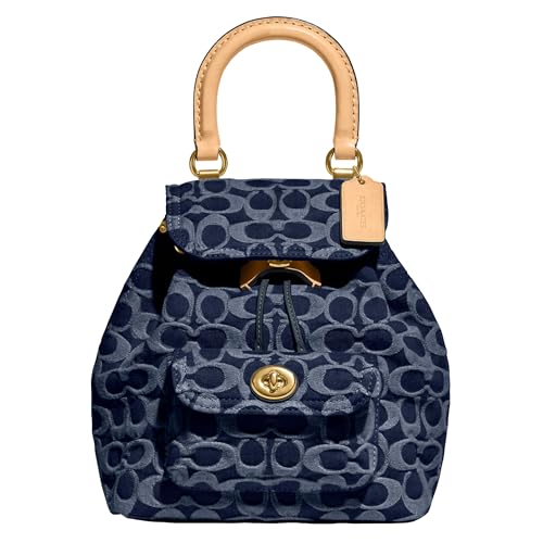 Coach Women's Riya Backpack, Blue, Medium