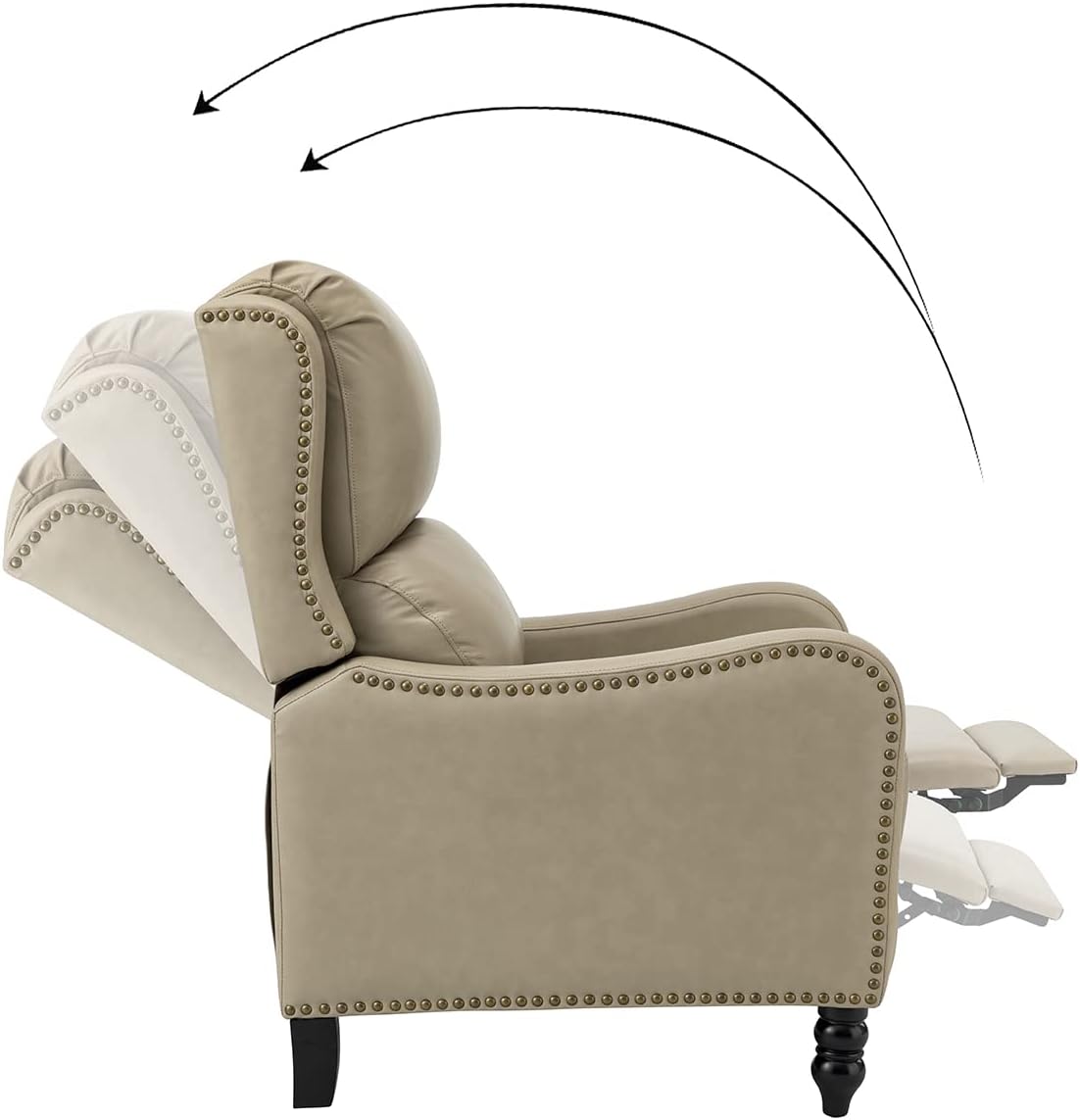 Manuel Genuine Leather Recliner TAN
