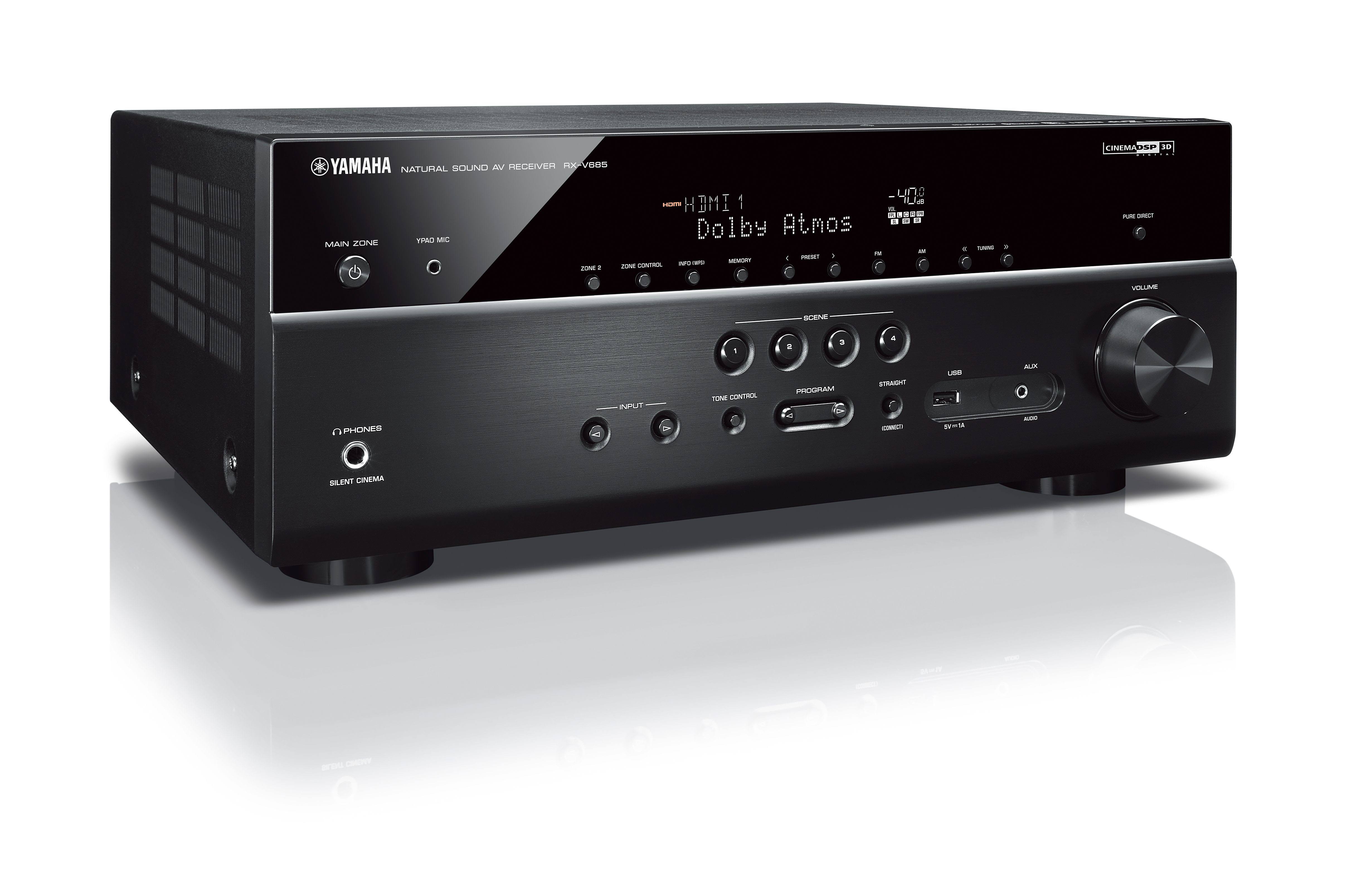 Yamaha MusicCast RX-V685 Bundle - Black