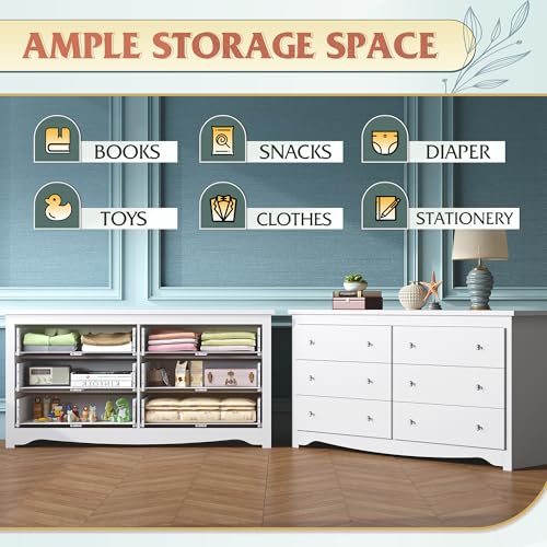 WLIVE Wood Dresser with 5 Drawers, Black Wooden Storage Cabinet, Organizer Drawers for Bedroom, Living Room, Hallway, Measuring 15.75" W * 31.50" D * 45.35" H ﻿