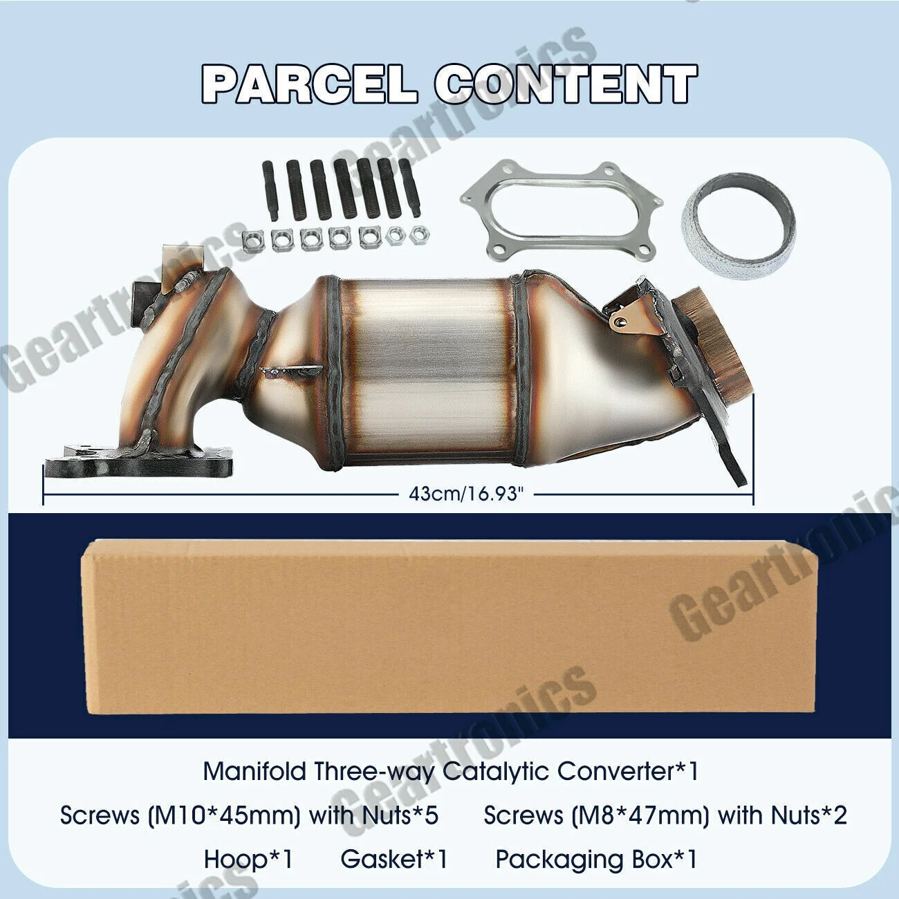 Catalytic Converter for 2008 2009 2010 2011 2012 Honda Accord 2.4L Direct Fit