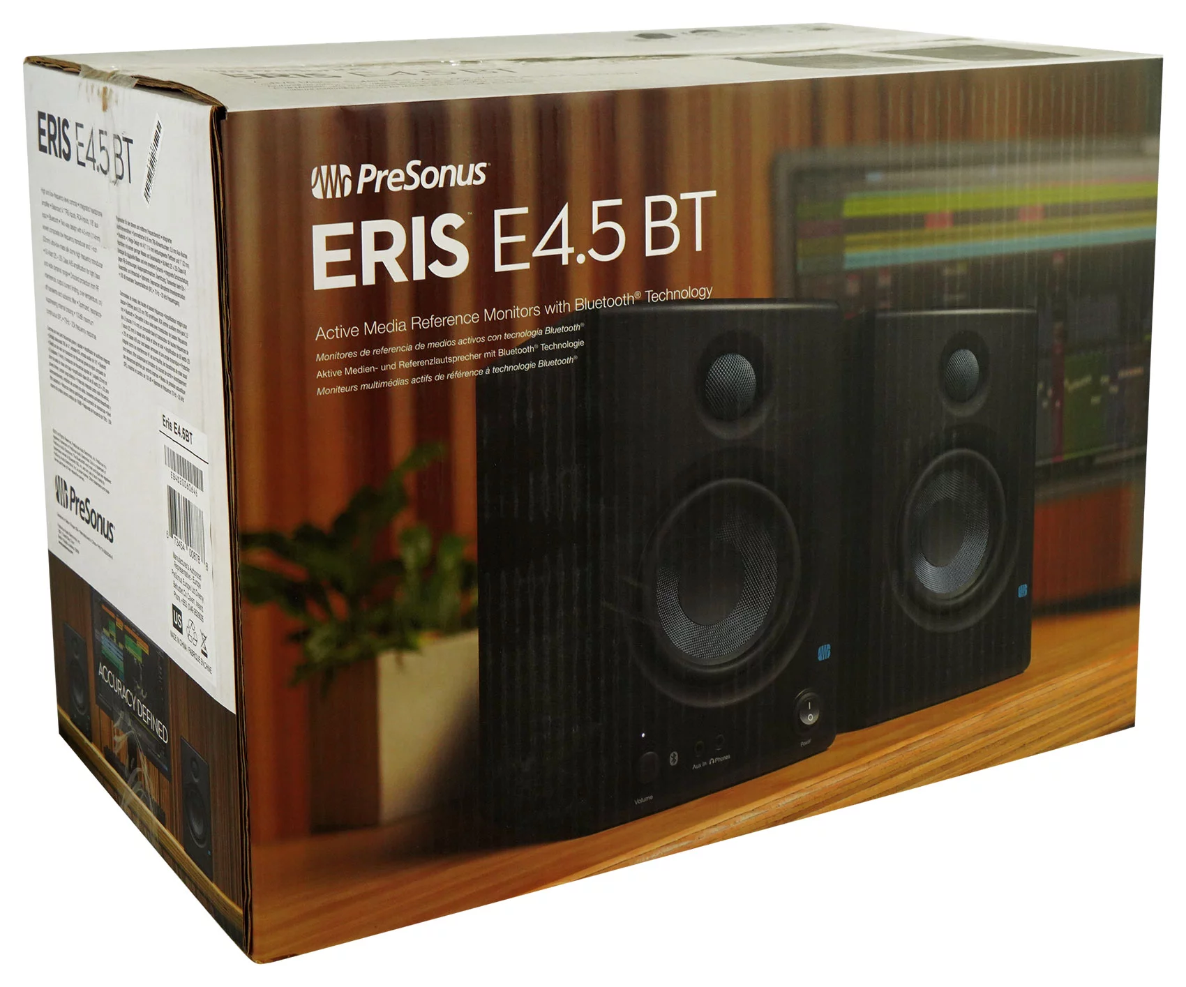 PreSonus Eris E4.5BT 4.5-Inch Near Field Studio Monitors with Bluetooth
