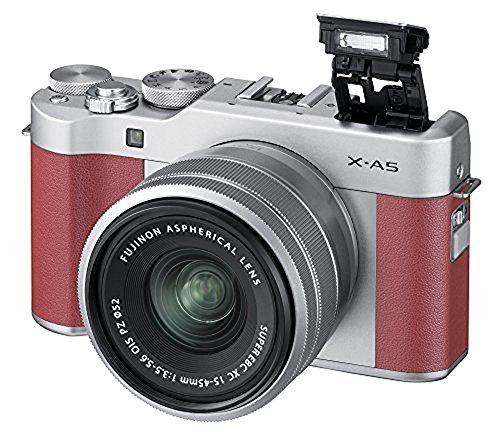Fujifilm X-A5 Mirrorless Digital Camera w/XC15-45mmF3.5-5.6 OIS PZ Lens - Silver