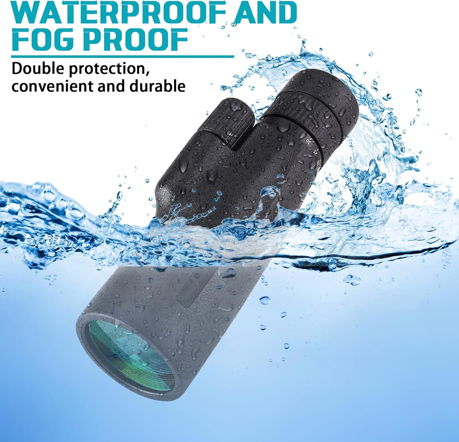 30x50 HD Monocular Telescope, 2022 Upgraded High Power Waterproof Monocular with Smartphone Adapter Stable Tripod Portable BAK4 Prism FMC Monoculars for Bird Watching Hunting Camping Concert