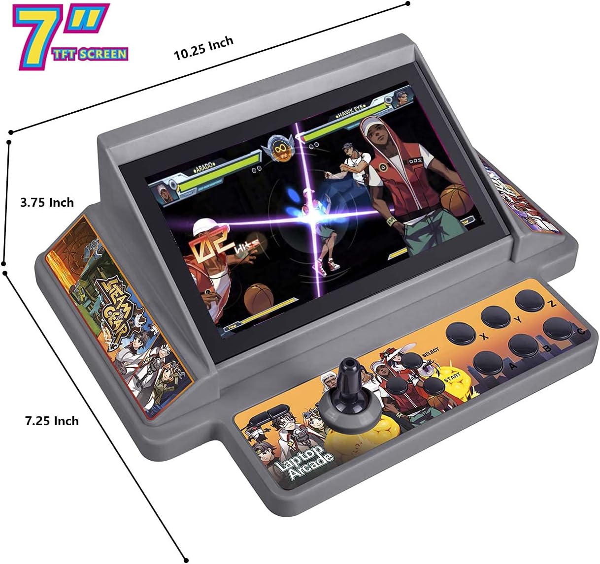 7 inch Android Game Machine, Laptop Retro Arcade Console,