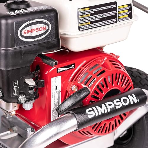 Simpson Cleaning 4200 PSI Gas Pressure Washer, 4.0 GPM Power Washer for Commercial Use, Honda GX390 Engine, 50-Foot Steel-Braided Hose, Aluminum Series, 49-State (ALH4240)