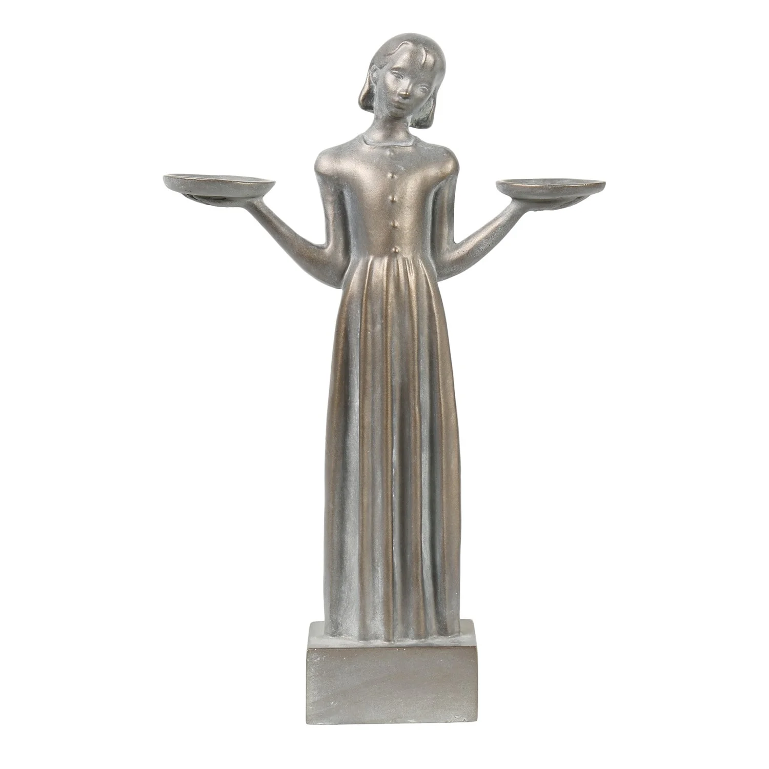 Potina Outdoor Garden Sculpture - Savannah's Bird Girl Statue (Large - 37")