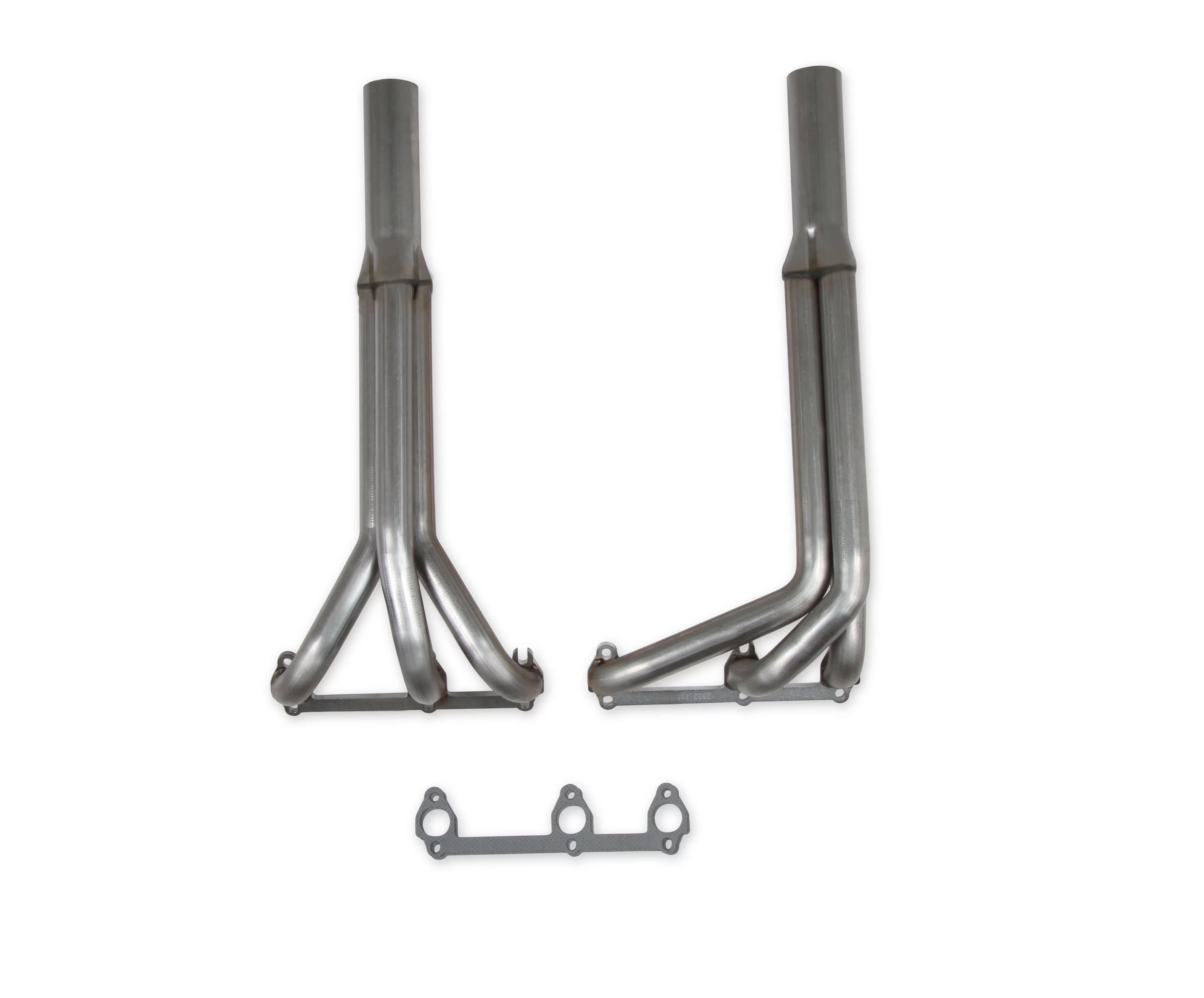 Flowtech 11586FLT Upright Headers 1-5/8" Primary, 20" Long, 27" tall, 2-1/2" x 10" Collector - 409SS Natural Finish