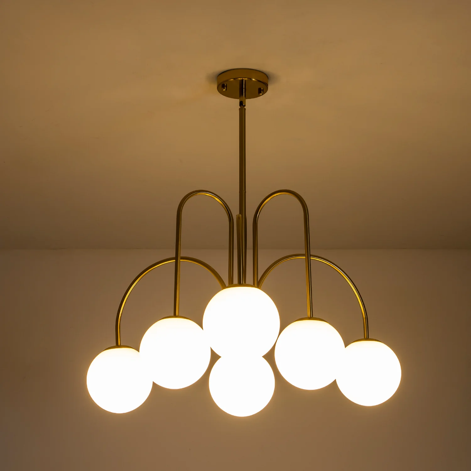 Dresqui 6-Light Glass Bubble Contemporary Sputnik Chandelier (31)