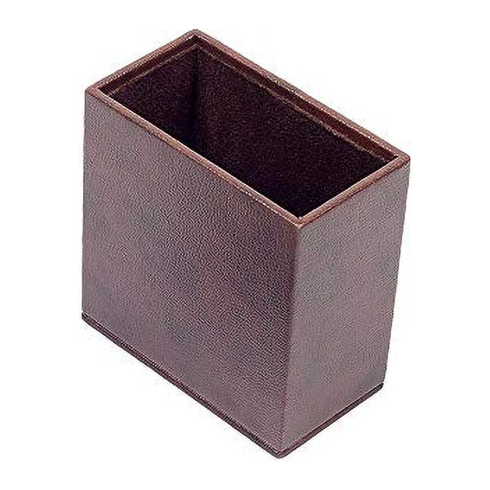 Leather Desk Set, 10 Pieces, Single Document Tray, Desk Organizer (Brown)