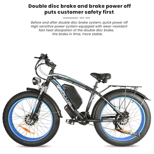 Electric Bike for Adults,Ebike with 1000W+1000W Dual Motor,E Bike with 48V 20AH Battery, 30MPH Commuting Electric Bike, High Brushless Gear Motor,Electric Bicycle for Adults 21 Speed