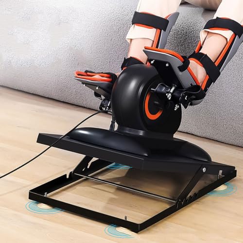 Exercise Bike Under Desk Bike Pedal Exerciser with Electronic Display for Legs and Arms Workout , Fully Assembled Electric Exercise Pedaler Rehabilitation Training Equipment for the Elderly Under Desk